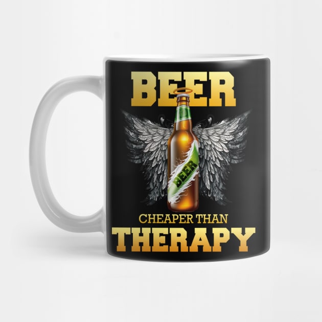 Beer is cheaper than Therapy - Dark version 2 by i2studio